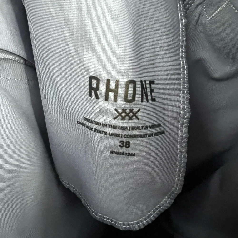 Rhone blue active golf shorts